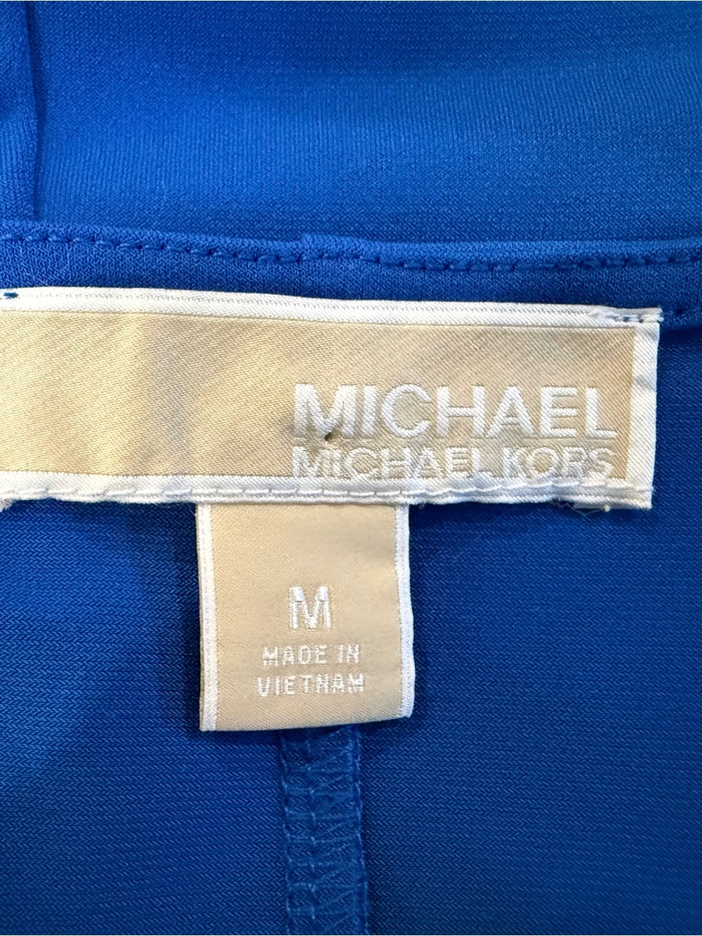 Michael Kors Dress Midi Royal Blue Draped Women Med WORN ONCE - Picture 3 of 9